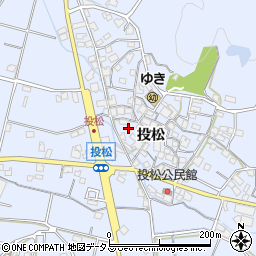 兵庫県加古川市志方町投松209周辺の地図