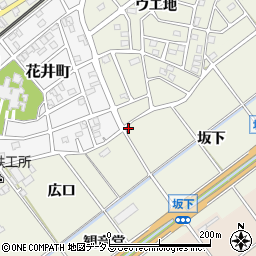 愛知県豊川市中条町坂下周辺の地図