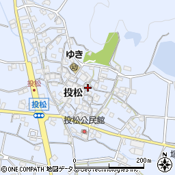 兵庫県加古川市志方町投松153周辺の地図