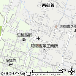 兵庫県姫路市御国野町西御着524周辺の地図