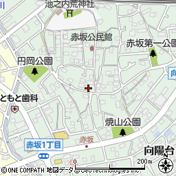 兵庫県相生市赤坂周辺の地図