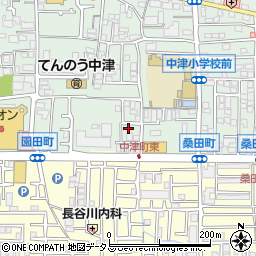 大阪府茨木市中津町21周辺の地図