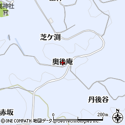 京都府綴喜郡井手町多賀奥後庵周辺の地図