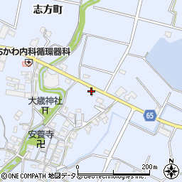 兵庫県加古川市志方町上冨木793-1周辺の地図