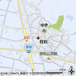 兵庫県加古川市志方町投松210周辺の地図