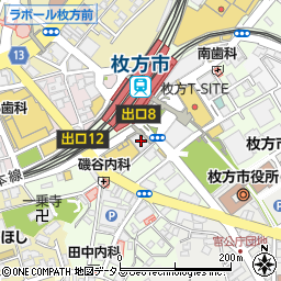 日能研　枚方駅前校周辺の地図
