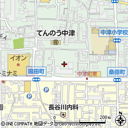 大阪府茨木市中津町20周辺の地図