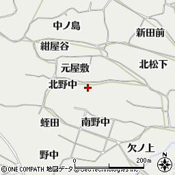 愛知県豊橋市石巻本町北野中周辺の地図