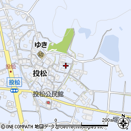 兵庫県加古川市志方町投松135周辺の地図