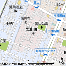 兵庫県姫路市栗山町76周辺の地図