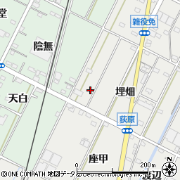 愛知県西尾市吉良町荻原埋畑18周辺の地図