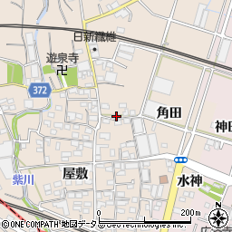 愛知県豊川市御津町赤根角田36周辺の地図