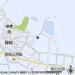 兵庫県加古川市志方町投松789周辺の地図