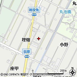 愛知県西尾市吉良町荻原埋畑68周辺の地図
