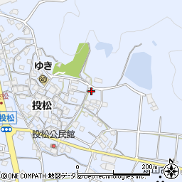 兵庫県加古川市志方町投松74周辺の地図