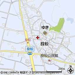 兵庫県加古川市志方町投松211周辺の地図