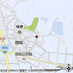 兵庫県加古川市志方町投松129周辺の地図