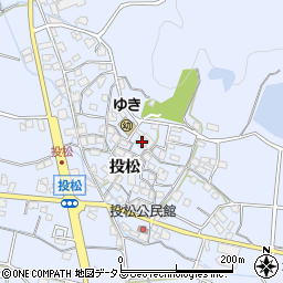 兵庫県加古川市志方町投松152周辺の地図