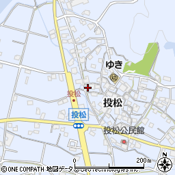 兵庫県加古川市志方町投松213周辺の地図