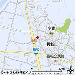 兵庫県加古川市志方町投松214周辺の地図