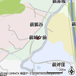 京都府京田辺市薪城ケ前周辺の地図