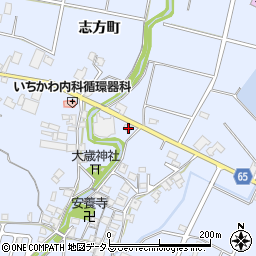 兵庫県加古川市志方町上冨木773-1周辺の地図