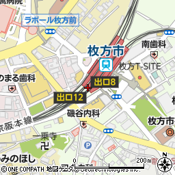 京阪百貨店ひらかた店周辺の地図