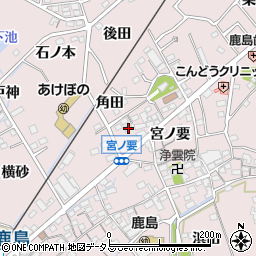 愛知県蒲郡市鹿島町宮ノ要24周辺の地図