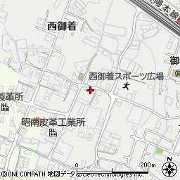 兵庫県姫路市御国野町西御着519周辺の地図
