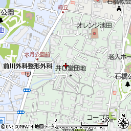 府住宅供給公社井口堂団地５号棟周辺の地図