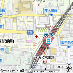 デイリーヤマザキ茨木駅前店周辺の地図