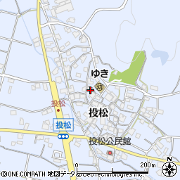 兵庫県加古川市志方町投松195周辺の地図