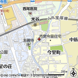 兵庫県宝塚市今里町1-26周辺の地図