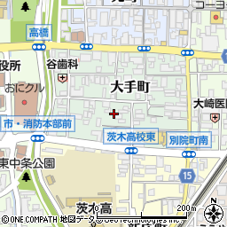 大阪府茨木市大手町5周辺の地図