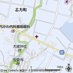兵庫県加古川市志方町上冨木841周辺の地図