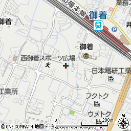 兵庫県姫路市御国野町西御着411周辺の地図