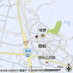 兵庫県加古川市志方町投松221周辺の地図