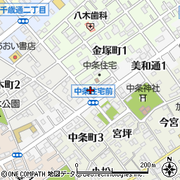 愛知県豊川市金塚町1丁目75周辺の地図