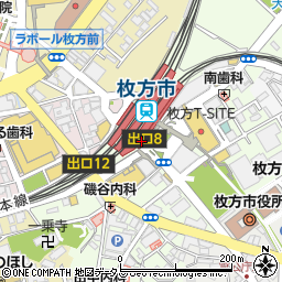 豆藤京阪　ひらかた店周辺の地図