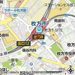 豆藤京阪　ひらかた店周辺の地図