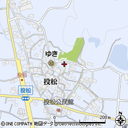兵庫県加古川市志方町投松147周辺の地図