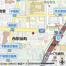 大阪府茨木市西駅前町周辺の地図