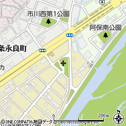 市川西第二公園周辺の地図