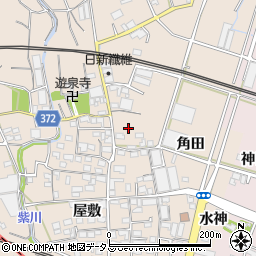 愛知県豊川市御津町赤根角田33周辺の地図