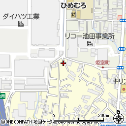 大阪府池田市神田4丁目27-32周辺の地図