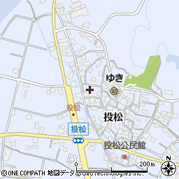 兵庫県加古川市志方町投松218周辺の地図