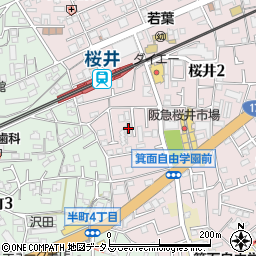 第２コーポ桜井周辺の地図
