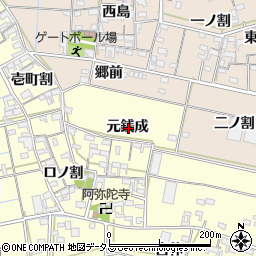 愛知県西尾市一色町中外沢元銭成周辺の地図