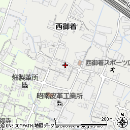 兵庫県姫路市御国野町西御着522周辺の地図