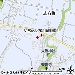 兵庫県加古川市志方町上冨木662周辺の地図